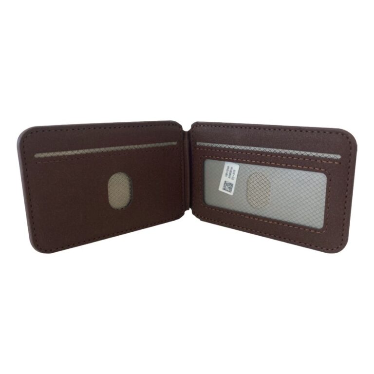 Apple MFi Certified Find My Device 2-in-1 Magnetic Gas Tag Wallet Open