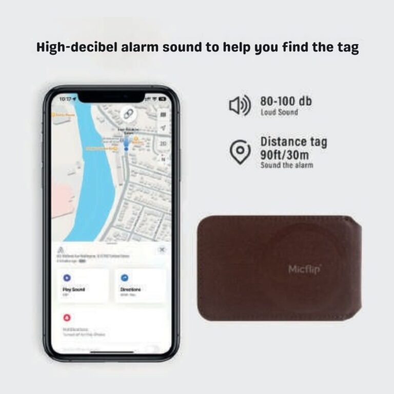 Apple MFi Certified Find My Device 2-in-1 Magnetic Gas Tag Wallet Open