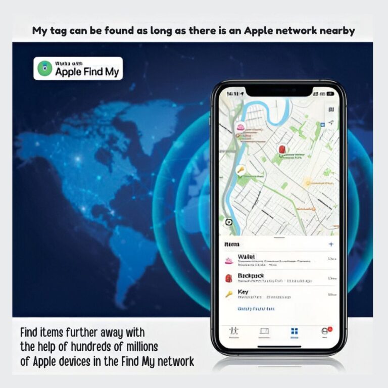Apple MFi Certified Find My Device 2-in-1 Magnetic Gas Tag Wallet Open