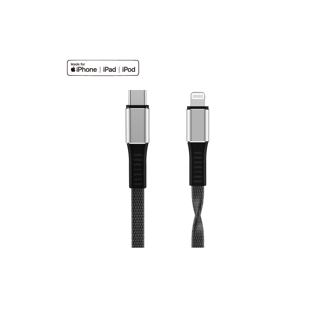 A15 C-L Noodle design fabric data cable(1.3M)