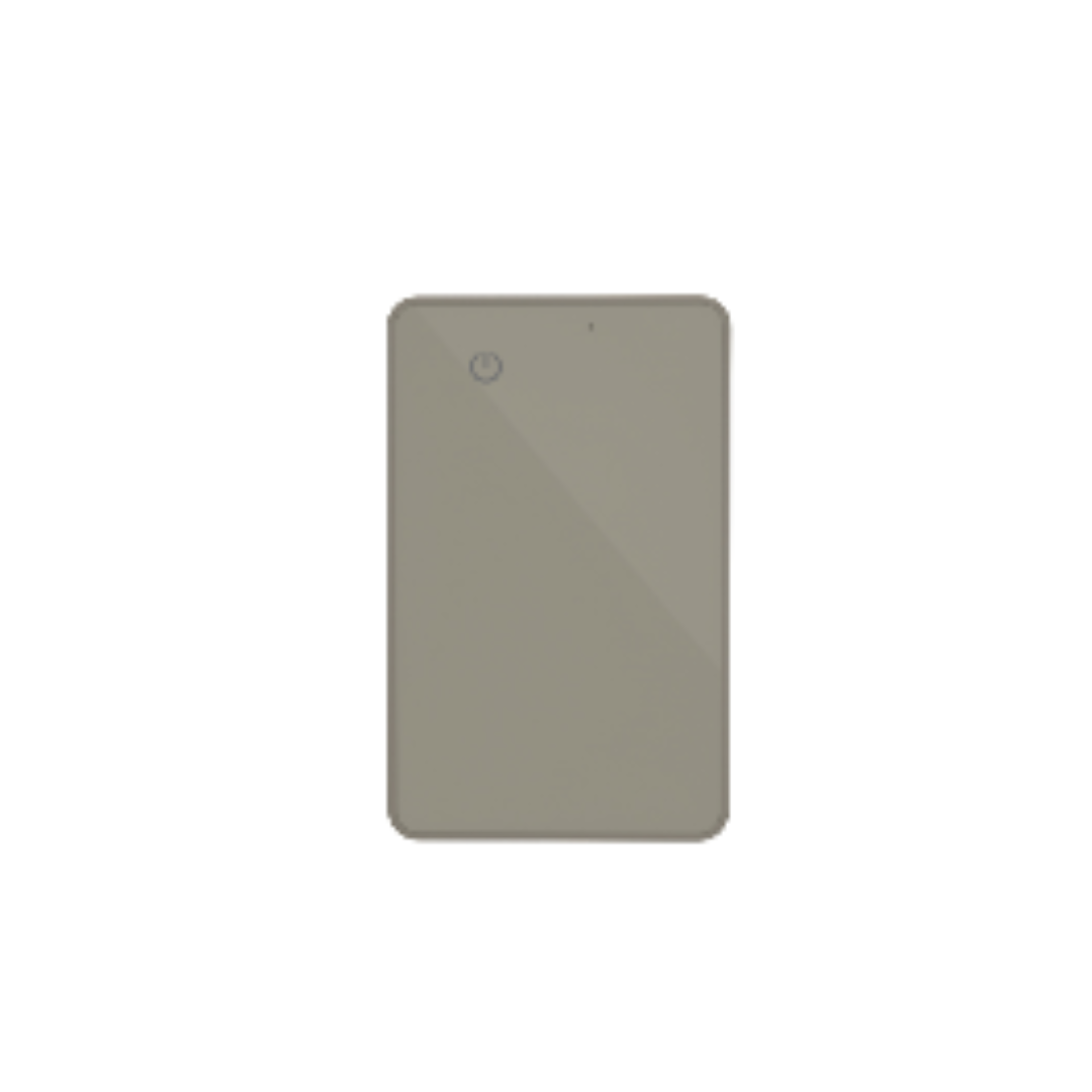 P041 Non rechargeable 3-year standby metal glass card type finder
