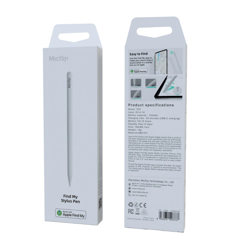 P22 Findmy Apple iPad Capacitive Pen