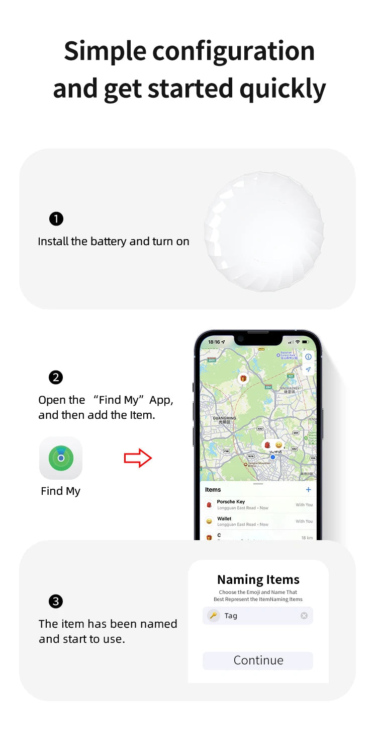 Apple MFi Certified Air Tag Tracker
