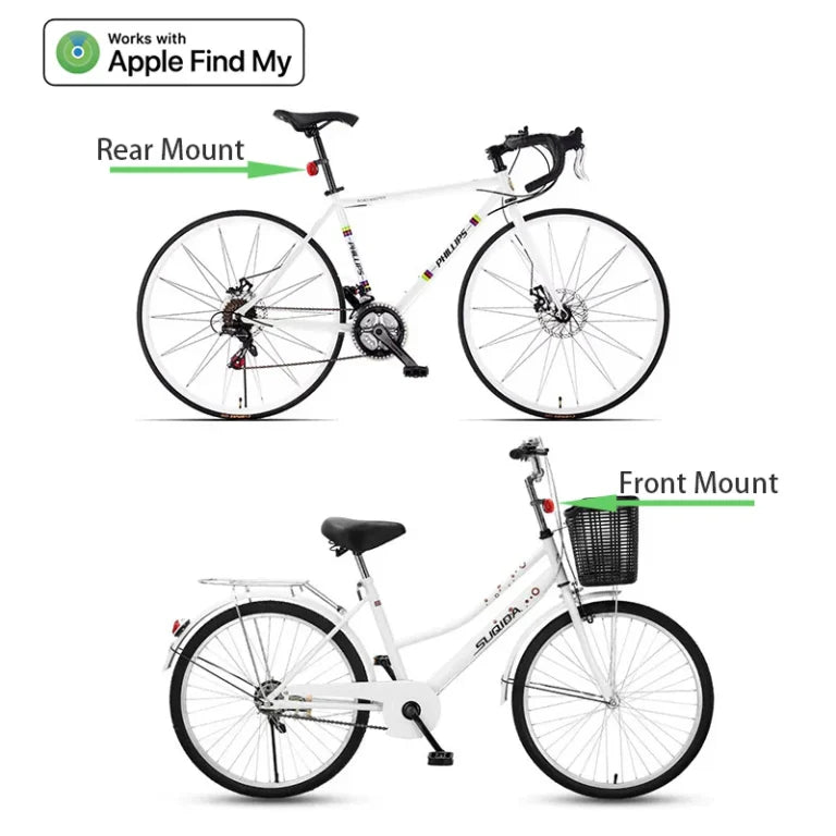Bike Rear Reflector Anti-theft Bicycle Seatpost Mount for Air Tag Tracker Bike Reflector Holder with find my device