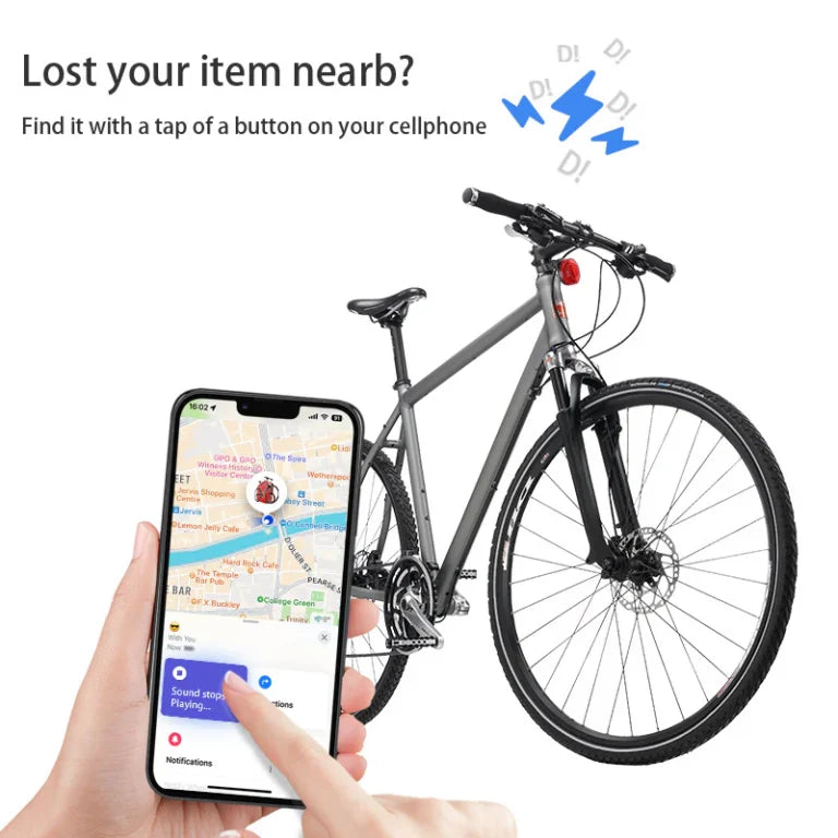 Bike Rear Reflector Anti-theft Bicycle Seatpost Mount for Air Tag Tracker Bike Reflector Holder with find my device