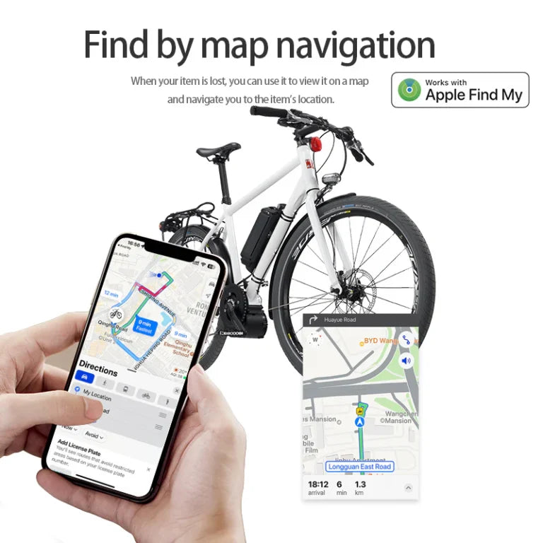 Bike Rear Reflector Anti-theft Bicycle Seatpost Mount for Air Tag Tracker Bike Reflector Holder with find my device